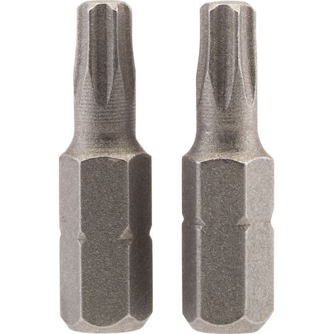 Draper 2-Piece 25mm T25 Security Torx® S/D Insert Bits Set with 1/4" Hex Shank (Model 66431) (1/5)