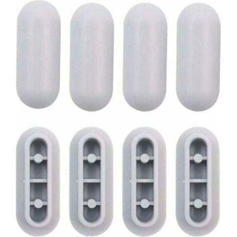 4 Pièces Tampon Universel pour Siège de Toilette Universel Chocs Kit de Tampon Abattant WC Plastique Toilette Pare-chocs Remplacement,de DEBUNS