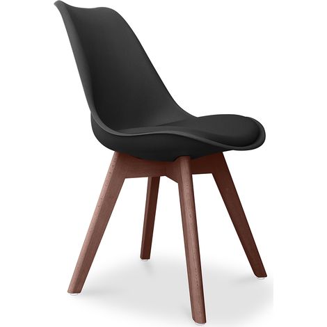 Sedia da pranzo - Stile Scandinavo - Denisse Nero