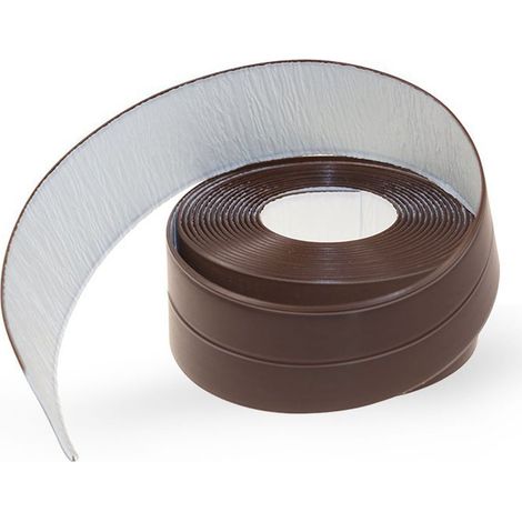 Bande d'étanchéité autocollante pour baignoire et mur, bordure de lavabo et de cuisine (marron 22 mm x 3,2 m) (1/5)