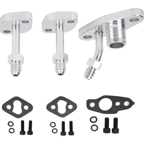 Kit K026-0043 Raccord d'alimentation et de retour d'huile turbo en acier, pièce de maintenance pour CT9 CT12 CT20 CT26, remplacement durable. (1/5)
