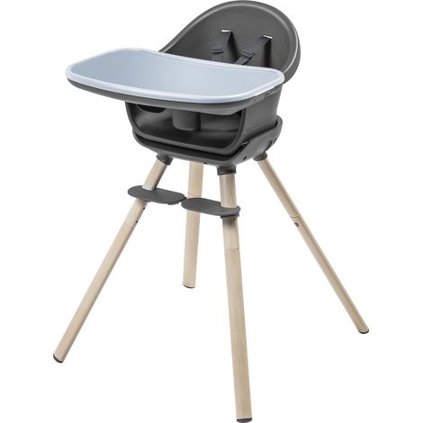 Chaise Haute Bébé Evolutive, de 6 Mois à 7 Ans, 0 à 25 kg, Chaise Haute Réglable pour Bébé, se Transforme en Siège Rehausseur, Tabouret Bas et Bureau avec Siège, Beyond Graphite (1/5)