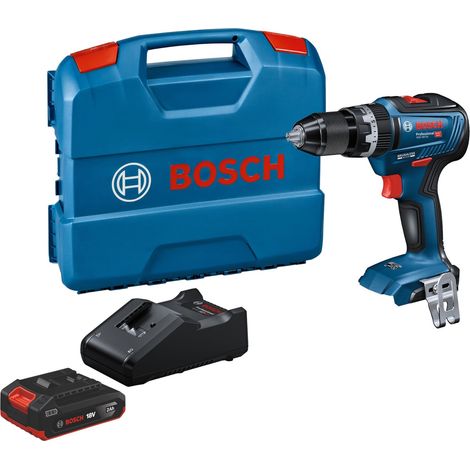 Bosch GSB 18V-55 Professional Akku Schlagbohrschrauber 18 V 55 Nm Brushless + 1x Akku 2,0 Ah + Ladegerät + L-Case (1/5)