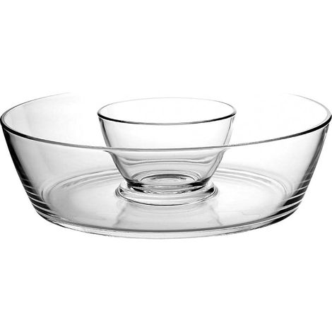 Bormioli Luigi Michelangelo set 2 chip-n-dip vetro trasparente (1/2)