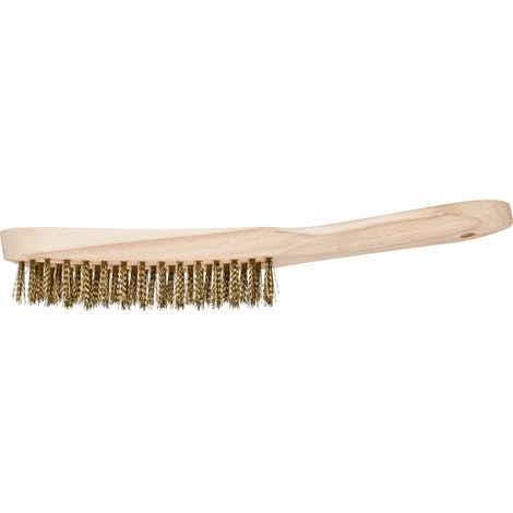 PFERD TOOLS Handbürste HBU 3reihig Messing-Draht-Ø0,30 universell einsetzbar 10 Stk