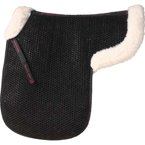 Atmungsaktiver 3D Airmash Dressur-Sattel mit Wattierung und Wollbezug (1/3)