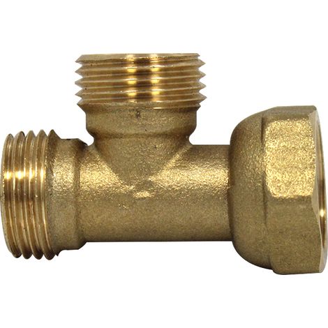 Té Mâle Mâle 1/2'' (15/21) - Femelle écrou prisonnier 1/2" (15/21) - Arcanaute (1/3)