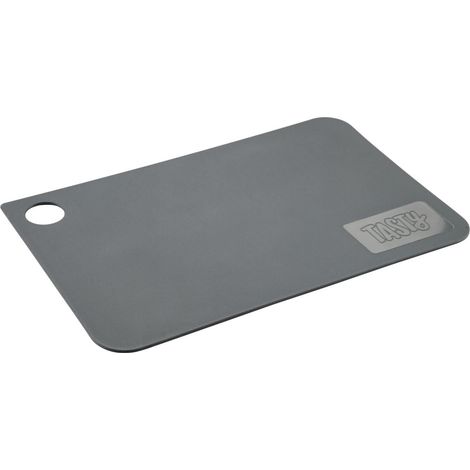 Tapis de découpe Plastique PP 24,5 x 16 cm pour couper du pain, des fruits, des légumes Hygiénique, passe au lave-vaisselle Gris Planche de cuisine (1/4)