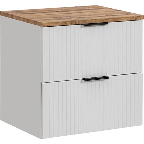 Mueble bajo lavabo 60cm encimera Adriel Blanco (1/5)