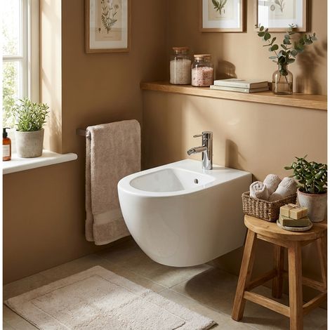 Bidet suspendu Sento - Couleur : blanc mat