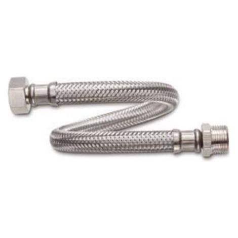 Flexible sanitaire Inox Øintér.8mm - Femelle 3/8" / Mâle 1/2" - 150mm - TAQ