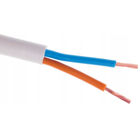 Cavo elettrico bianco OMY 2x1.5 da 1 m, 300 V (1/2)