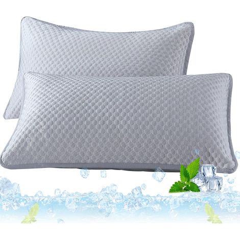Taie Oreiller Rectangulaire Fraicheur Lot de 2 Taies d'Oreillers (1/5)