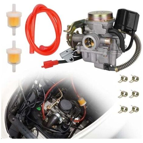 GY6 50cc carburateur PD18 Carbe avec ligne de drainage pour GY6 49cc 50cc 139QMB 4 r trams scooter cyclomoteur Taotao Lance Eagle Tank Urban VIP Champion Kymco Parts (1/5)