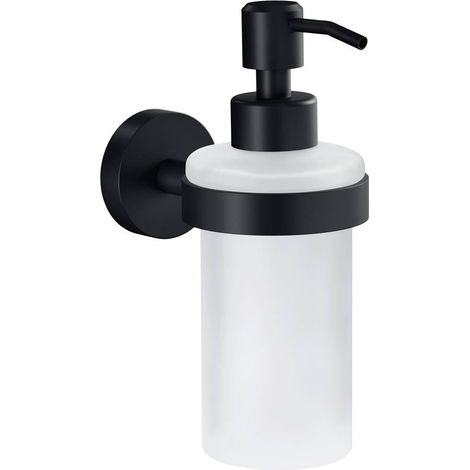 Tesa Moon Black dispensador de jabón negro mate 200 ml
