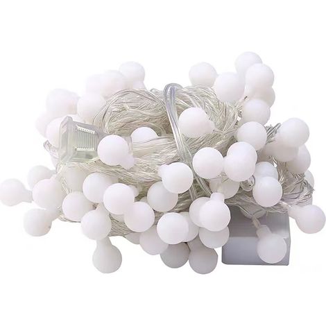 10 LED-Lichterketten, 1,5 m, batteriebetrieben, warmes Dauerlicht für Gartenpartys und Camping (1/5)