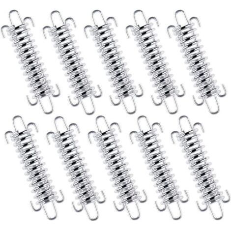 Resorte helicoidal de fijación de resorte solar de acero inoable de 10 piezas para accesorios de toldo de tienda de campaña - tensores para tienda de campaña (1/5)