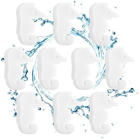 Absorbeur d'écume de piscine 10 Pièces D'Éponges Absorbantes Filtre Absorbeur de Résidus pour Spa Pour Pelouse Jardin Terrasse Extérieur Sol Spa Natation Maison Salle De Bain Cuisine (1/5)