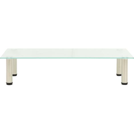Maison Exclusive - TV-Tisch 80x35x17 cm Satiniertes Hartglas