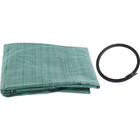 Bolsa reutilizable y resistente de 300 litros para residuos de jardín, bolsa para hojas de césped y jardín, 2 asas reforzadas, plástico tejido. (1/5)
