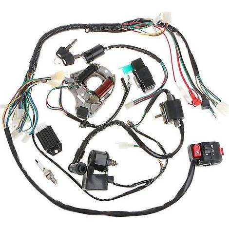Kompletter Kabelbaum für 70-, 90- und 110-cm³-Fahrzeuge, Anlasserkabelbaum, Zündanlage, ATV-Zubehör (1/5)
