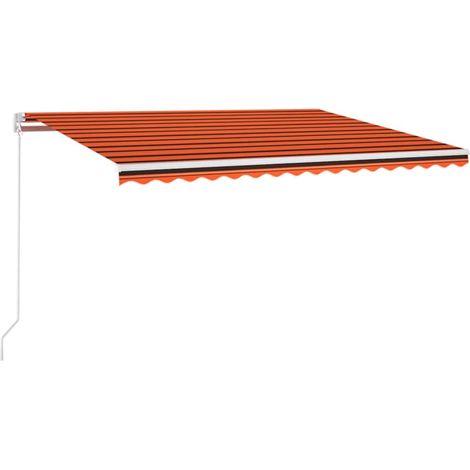 Maison Exclusive - Tenda Automatica Sensore Vento e LED 450x300 cm Arancio Marrone