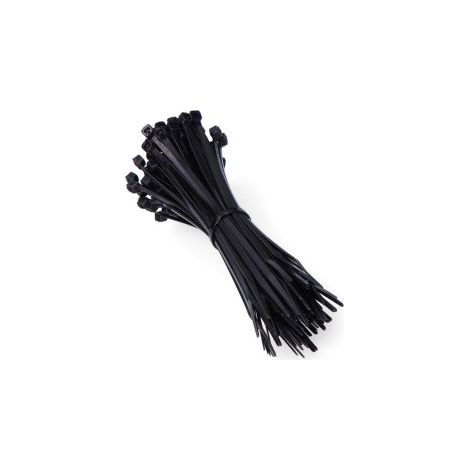 Attaches de câble noires 150x3,5mm (sac 100 unités) Nylon de haute qualité (1/3)