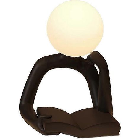Lampe de lecture/veilleuse/décoration de bureau moderne, minimaliste et abstraite, idéale pour les chambres, les pièces à vivre et les bureaux. (1/5)