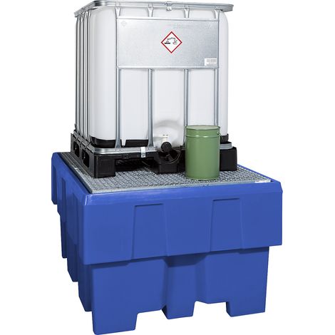 asecos, Cuve de rétention en PE, pour 1 conteneur IBC/KTC,