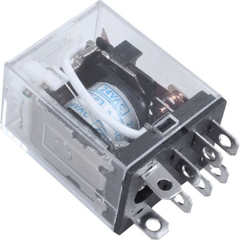 Relais Électromagnétique 24V AC DPDT 8 Broches Bobine JQX-13F avec LED Rouge