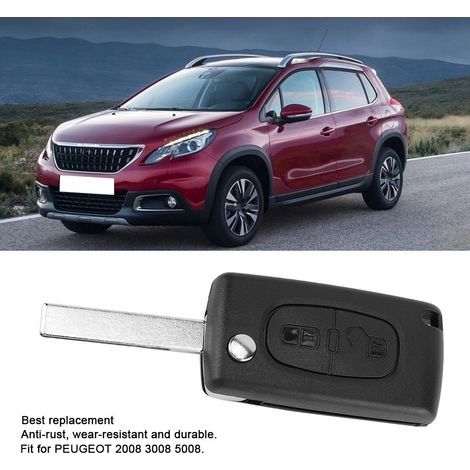 Gehäuse für eine 2-Tasten-Fernbedienung für Peugeot 2008 3008 5008