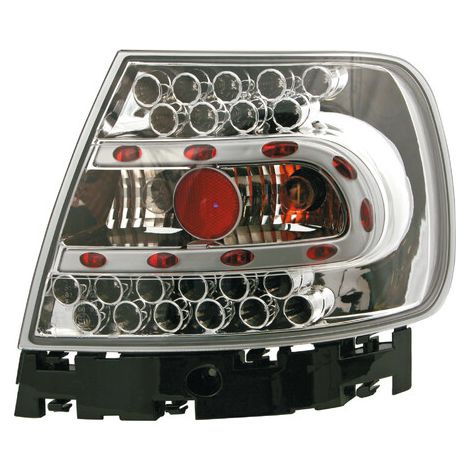 Coppia fanali posteriori LED - compatibile per  Audi A4 (1/95-11/00) - Cromo