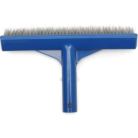Brosse à algues robuste en acier inoxydable 10 pouces pour piscines en béton, gunite et allées (1/5)