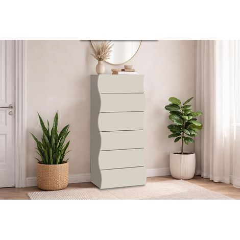 Chiffonnier moderne H 122 cm coloris cachemire Onida (1/5)