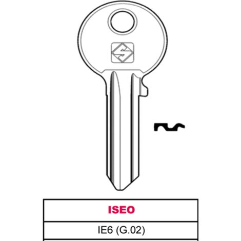 Silca chiave ottone ie6 (g.vac 3) iseo (100 pezzi) - Silca