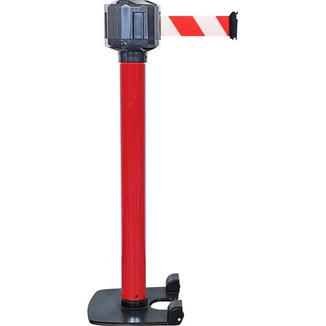 Barrière sécurité RS PRO Rouge, blanc en Acier Haut. 990 mm ( Prix pour 1 )