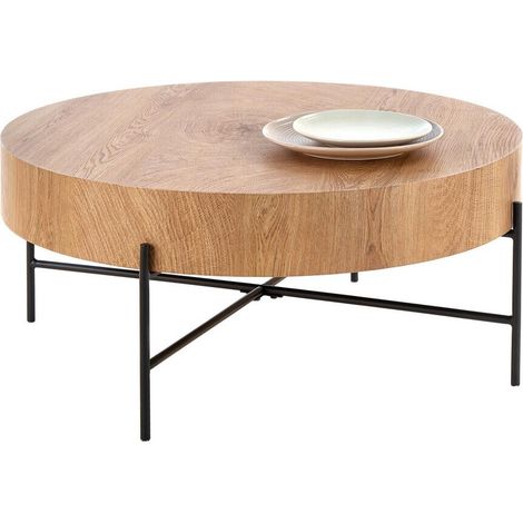 Mesa de centro Houston 1337 , 37x0x0cm, Diámetro: 80, MDF, Redonda