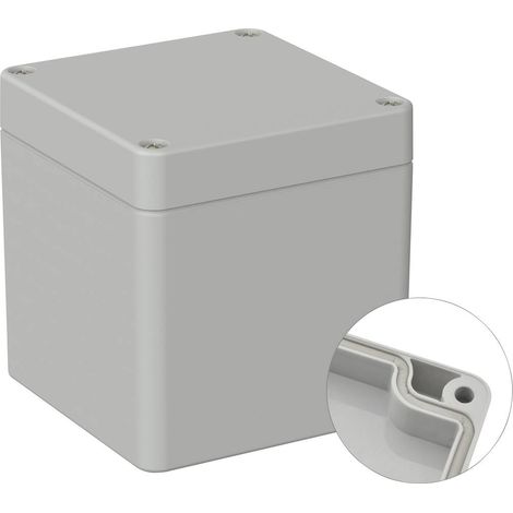 TRU COMPONENTS TC-9065644 Alloggiamento industriale 82 x 80 x 85 ABS Grigio (RAL 7035) 1 pz. (1/2)