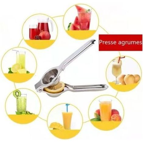 Presse agrumes Presse citron manuel incassable acier inoxydable (sans bisphénol A)Presse-agrumes manuel Acier inox