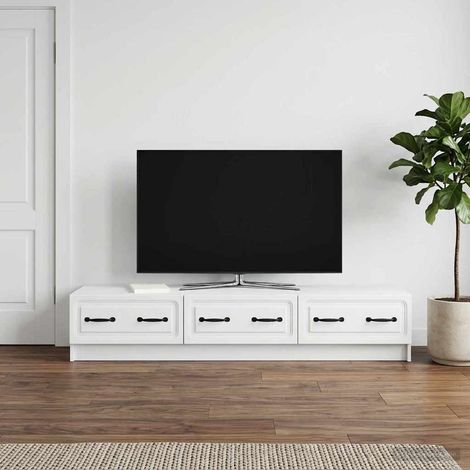 vidaXL Mobile TV Bianco 147 x 34,5 x 27 cm Legno ingegnerizzato (1/5)