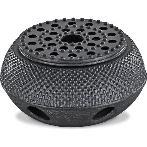 Calentador Kuchenprofi Yasmin, hierro fundido, diámetro 15 x 7,5 cm, negro