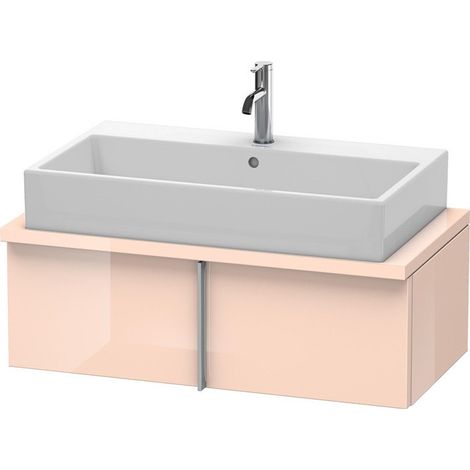 Meuble bas console VERO 285x900x448mm perle d'abricot haute brillance