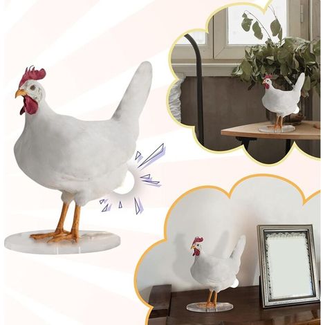 ACKERMAN Lampe à œuf, lampe de coq créative pour enfants, lampe de nuit et chevet, sculpture d’œuf de poule personnalisée, décoration intérieure et cadeau d’anniversaire (1/5)