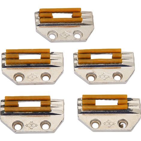 5 Pièces Pattes d'Entraînement pour Machine à Coudre en Acier Inoxydable Haute Dureté Antirouille, Pièces de Rechange pour Réparation (1/5)