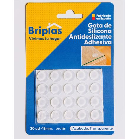 Briplas Goutte Silicône Adhésif Antidérapant 20 U 13 mm