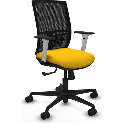 Silla de oficina piqueras y crespo Yunquera blanco espuma alta densidad (1/2)