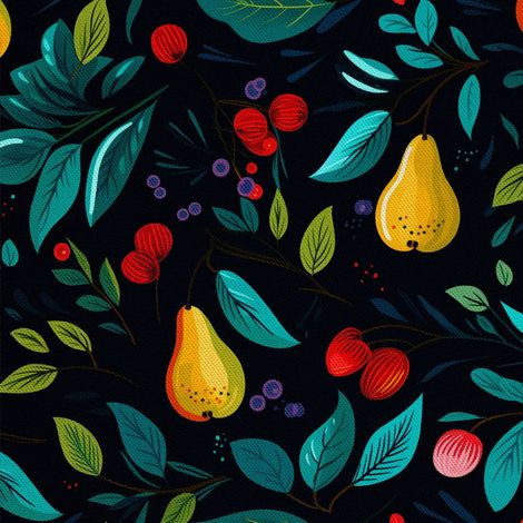 Tela decorativa para exteriores Oxford - Motivo frutal  DX6831 (1/5)