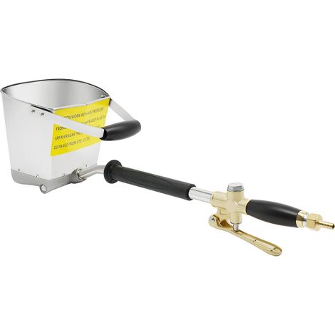 Pistolet à béton, capacité de 3,5 L, design à 4 buses, Argent (1/2)