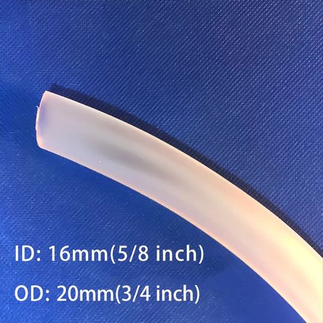 Tuyau en PVC de 16 mm de diamètre et 8 m (26,25 pi) pour pompe à eau, flexible et durable, idéal pour l'irrigation d'aquariums, de laboratoires et d'aquariums. (1/5)