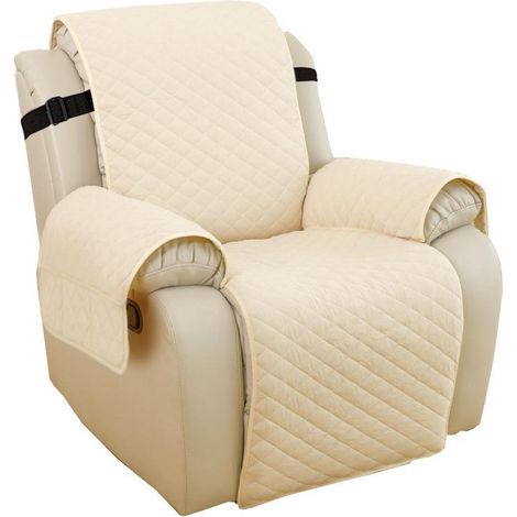 Housse de fauteuil inclinable imperméable kaki de en avec bandes antidérapantes Cuir (1/5)